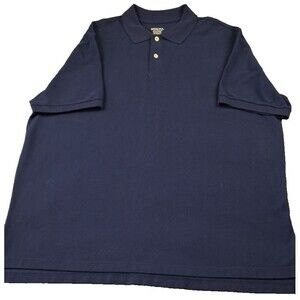 Merona Ultimate Polo Shirt Men’s XXL Dark Blue Classic Fit Short Sleeve Casual